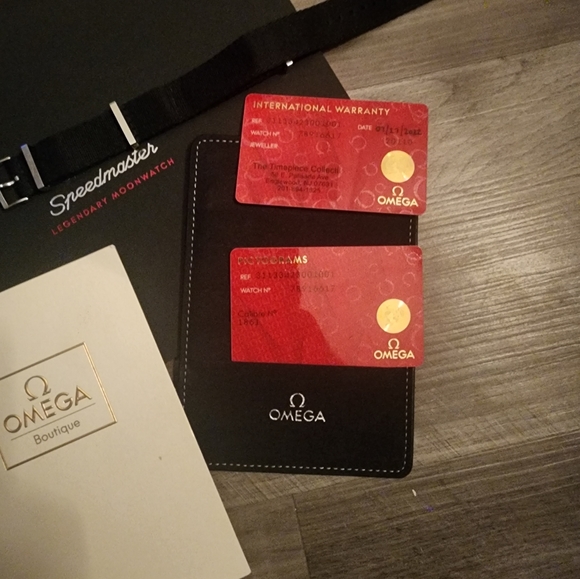 Omega Speedmaster Moonwatch Hesalite 42mm discontinued 1861 BIG BOX - Picture 8 of 15